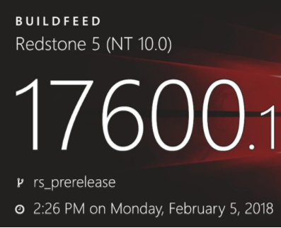 微軟開啟編譯和測試Windows 10 Redstone 5