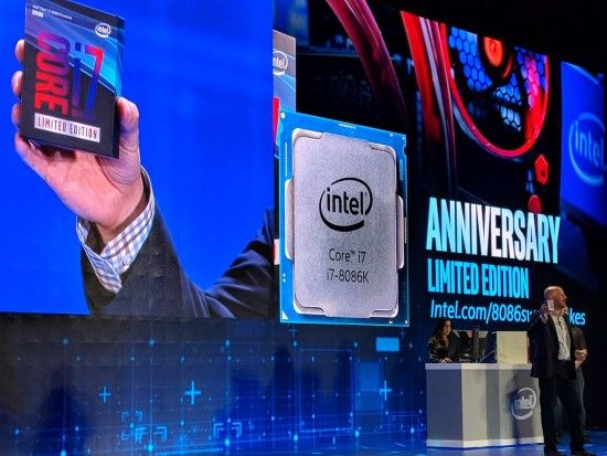 Intel推出i7-8086K紀念版處理器